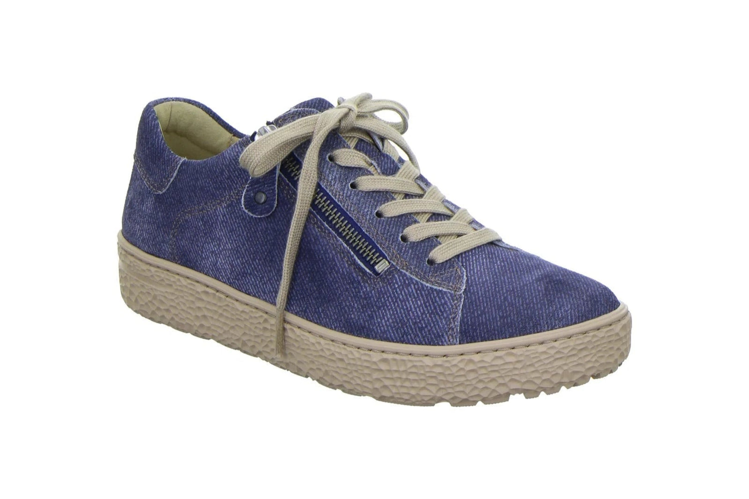 Hartjes Phil Marine Blue Side Zip Oxford