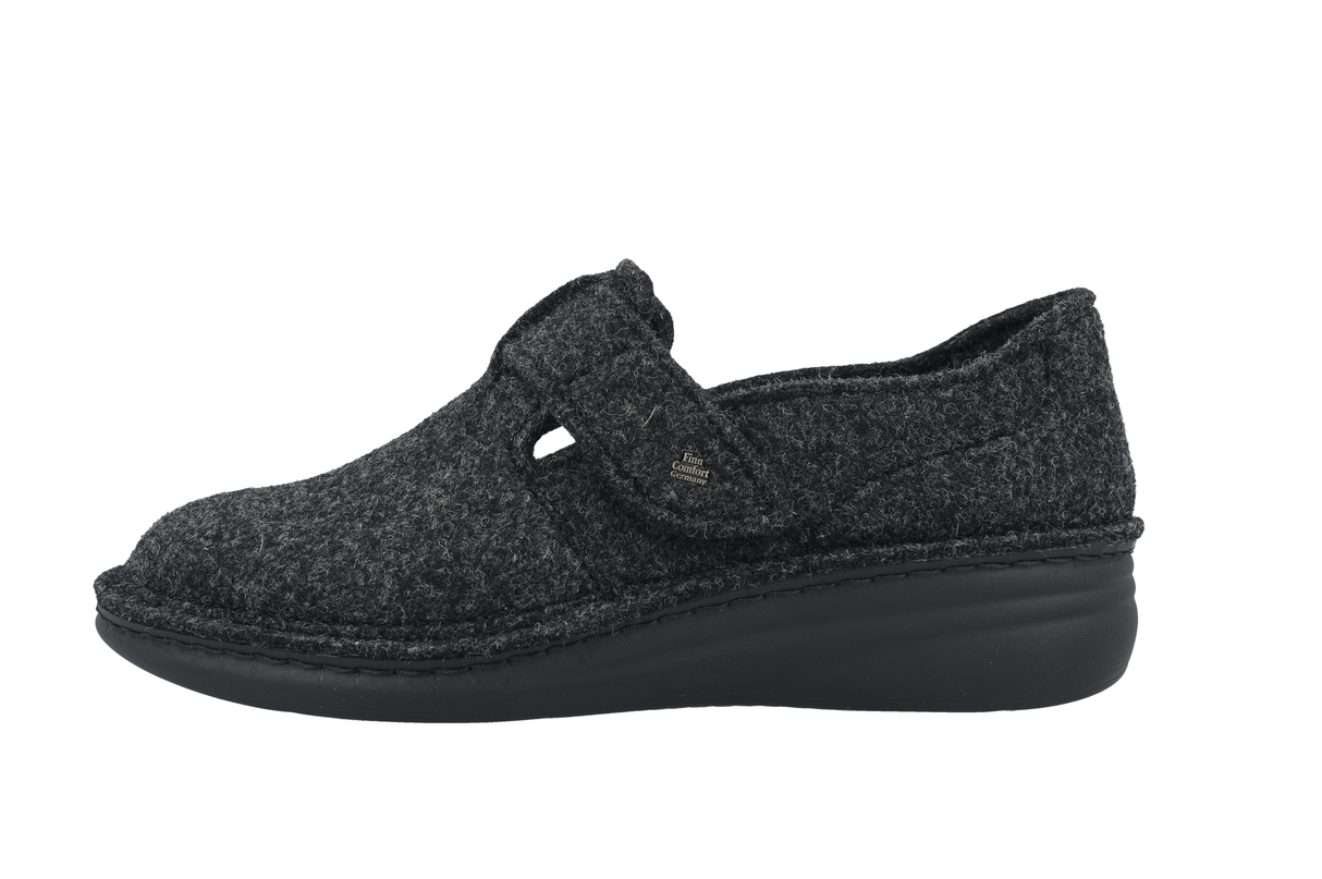Finn Comfort Tolosa Anthracite Wool Felt