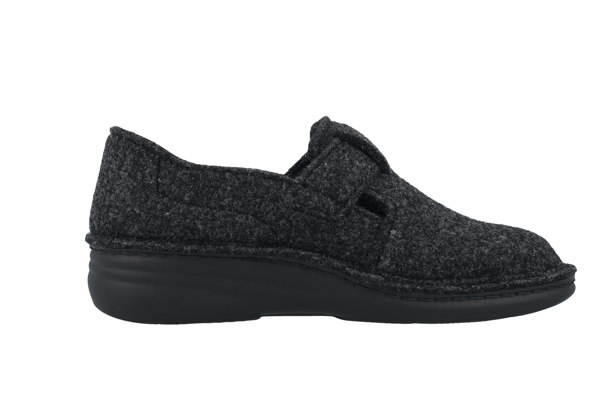Finn Comfort Tolosa Anthracite Wool Felt