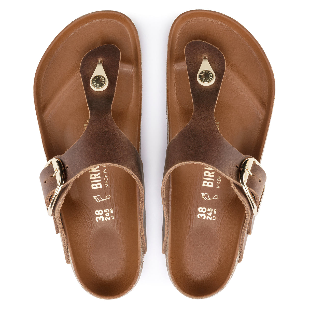 Birkenstock Gizeh Big Buckle Cognac