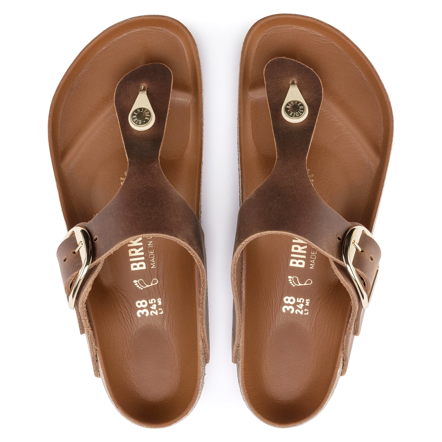 Birkenstock Gizeh Big Buckle Cognac