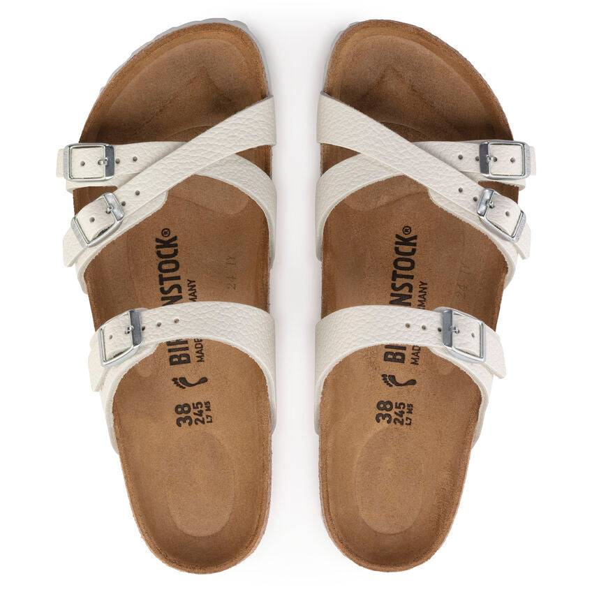 Birkenstock Franca White Leather