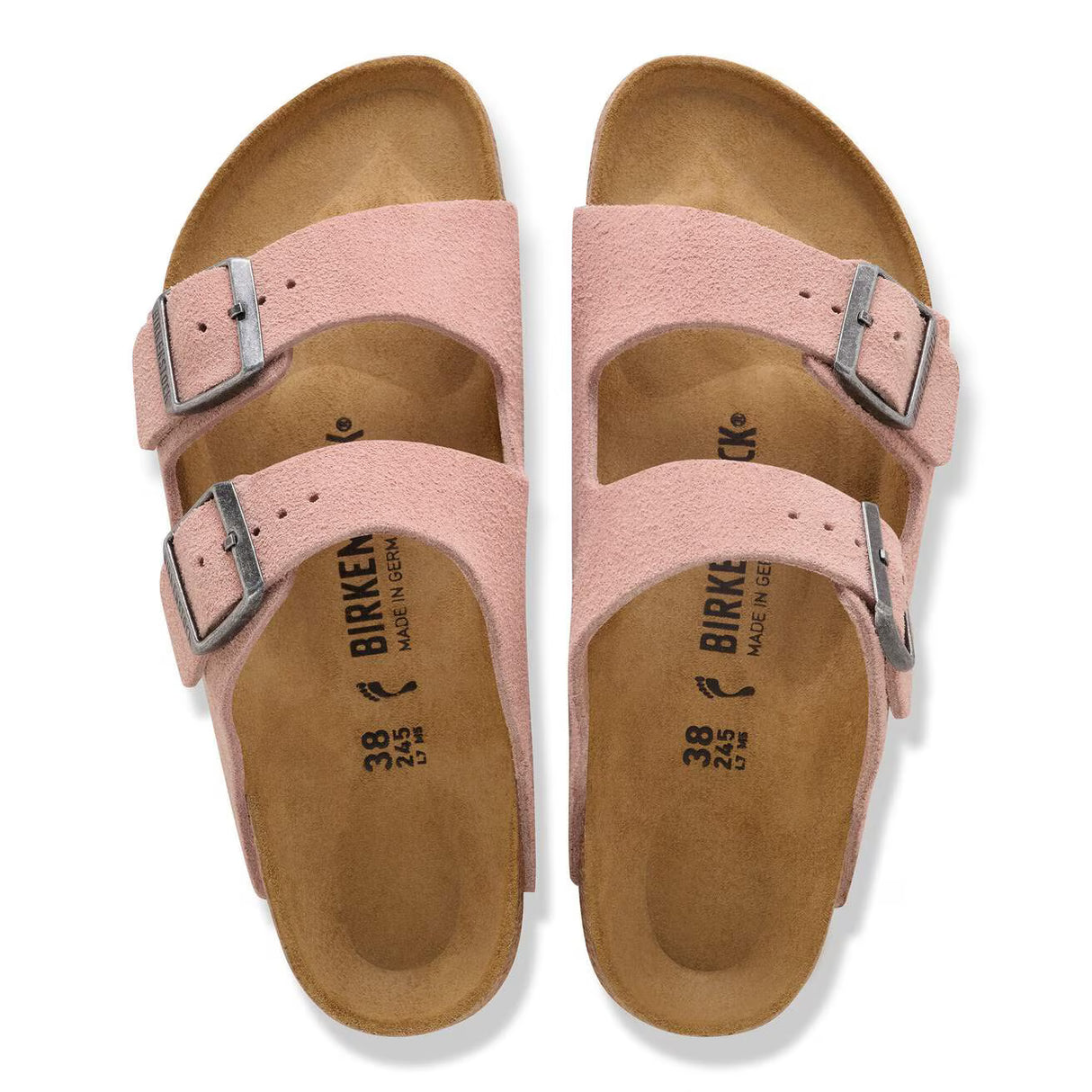 Birkenstock Arizona Pink Clay Suede Narrow