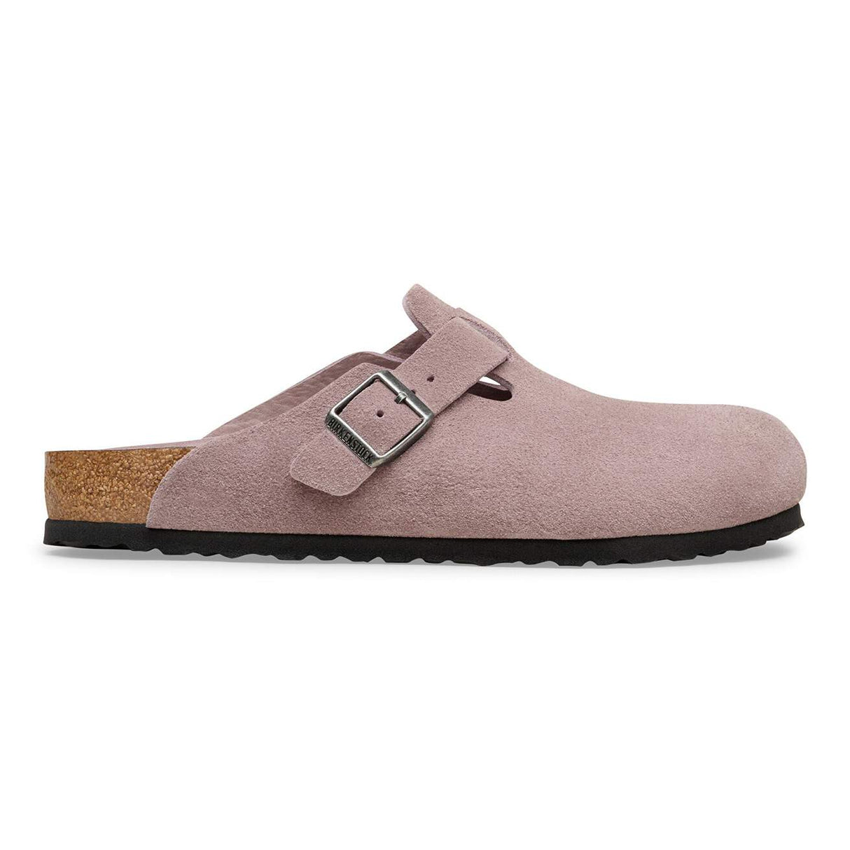 Birkenstock Boston Soft Footbed Faded Purple Suede Narrow