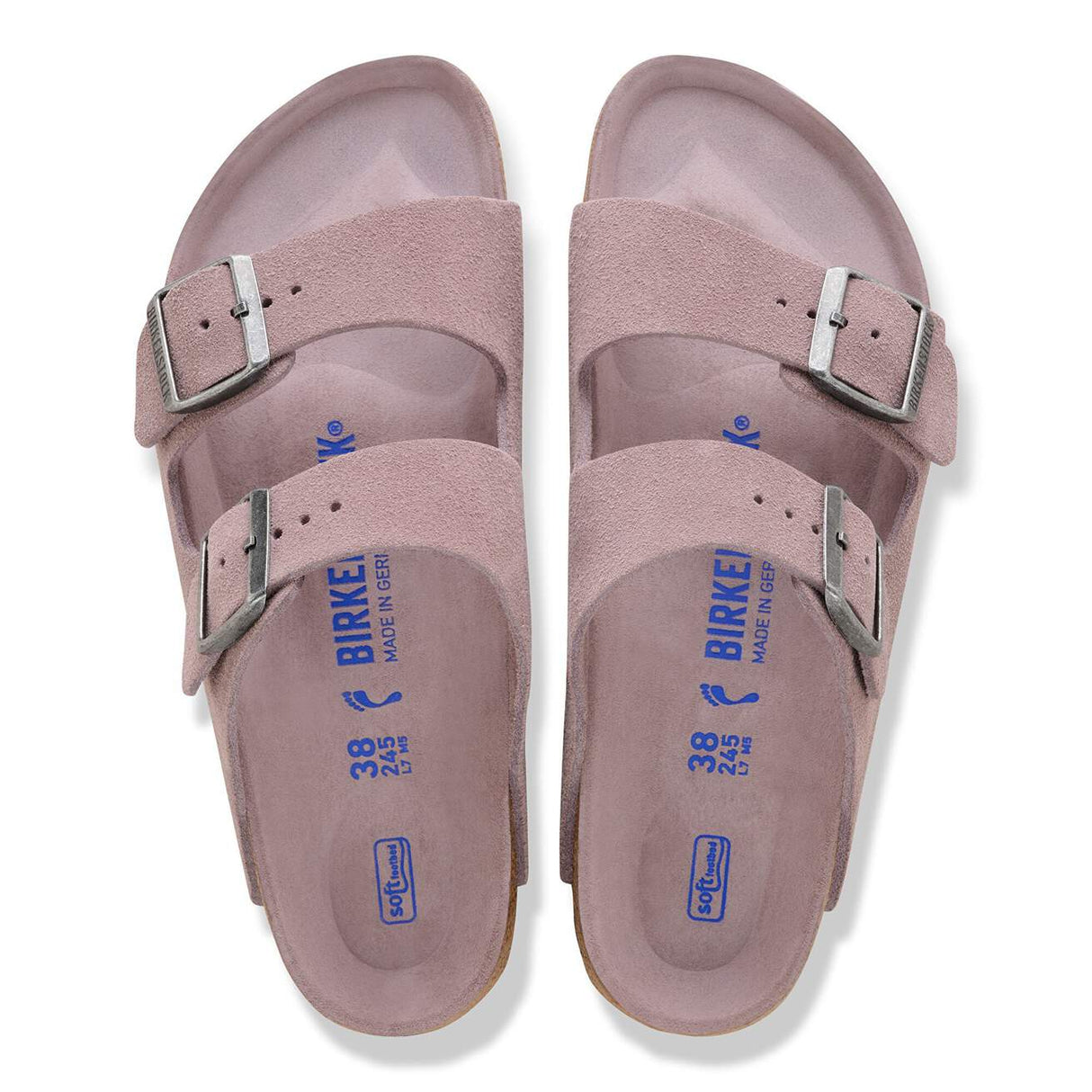 Birkenstock Arizona Soft Footbed Faded Purple Suede