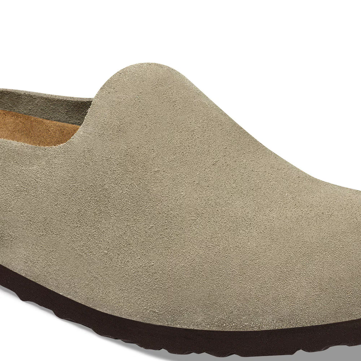 Birkenstock Amsterdam Wrapped Taupe Suede Narrow