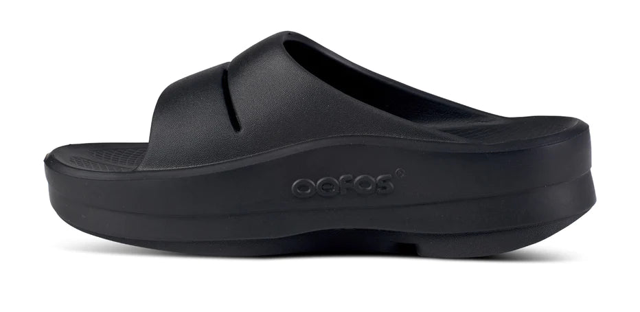 OOFOS Women's OOmega OOahh Sandal - Black