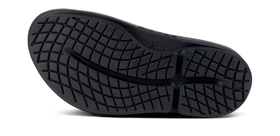 OOFOS Women's OOmega OOahh Sandal - Black