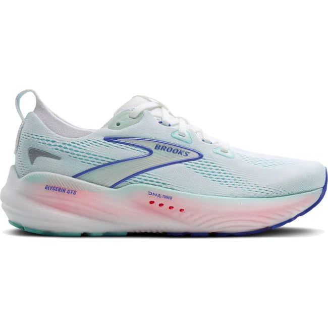 Brooks Women's Glycerin GTS 22 White/Shell/Blue