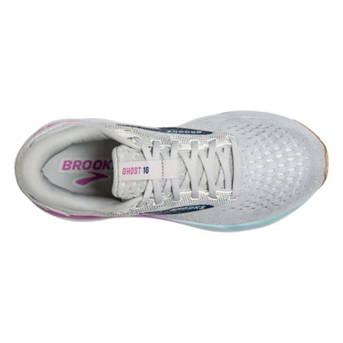 Brooks Women's Ghost 16 White/Grey/Blue