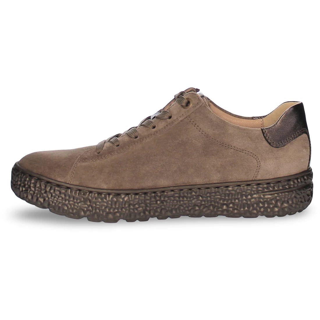 Hartjes Phil Hazelnut Nubuck Side Zip Oxford