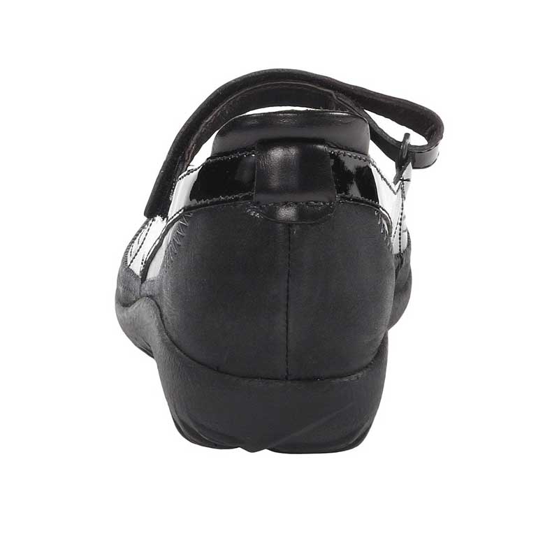Naot Kirei Wide Black Madras/Black Patent