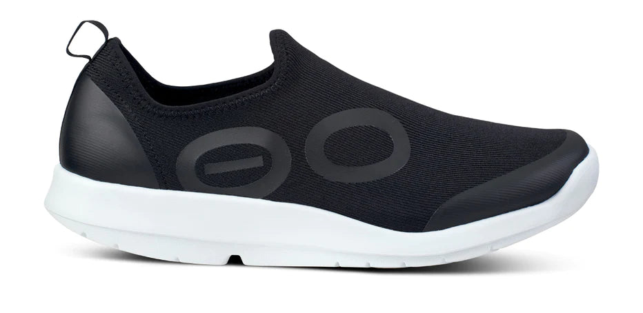 OOFOS Men's OOmg Sport Low Shoe - White Black