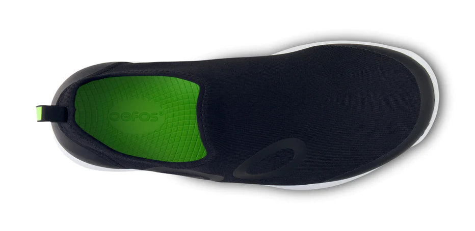 OOFOS Men's OOmg Sport Low Shoe - White Black