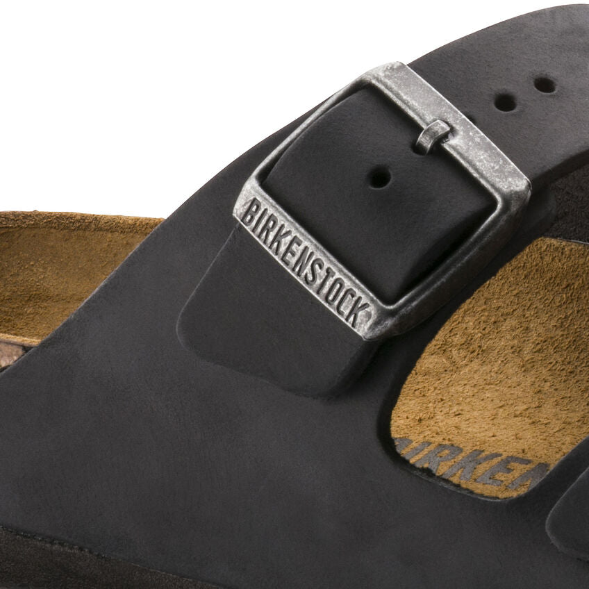 Birkenstock Arizona Black Oiled Leather Narrow