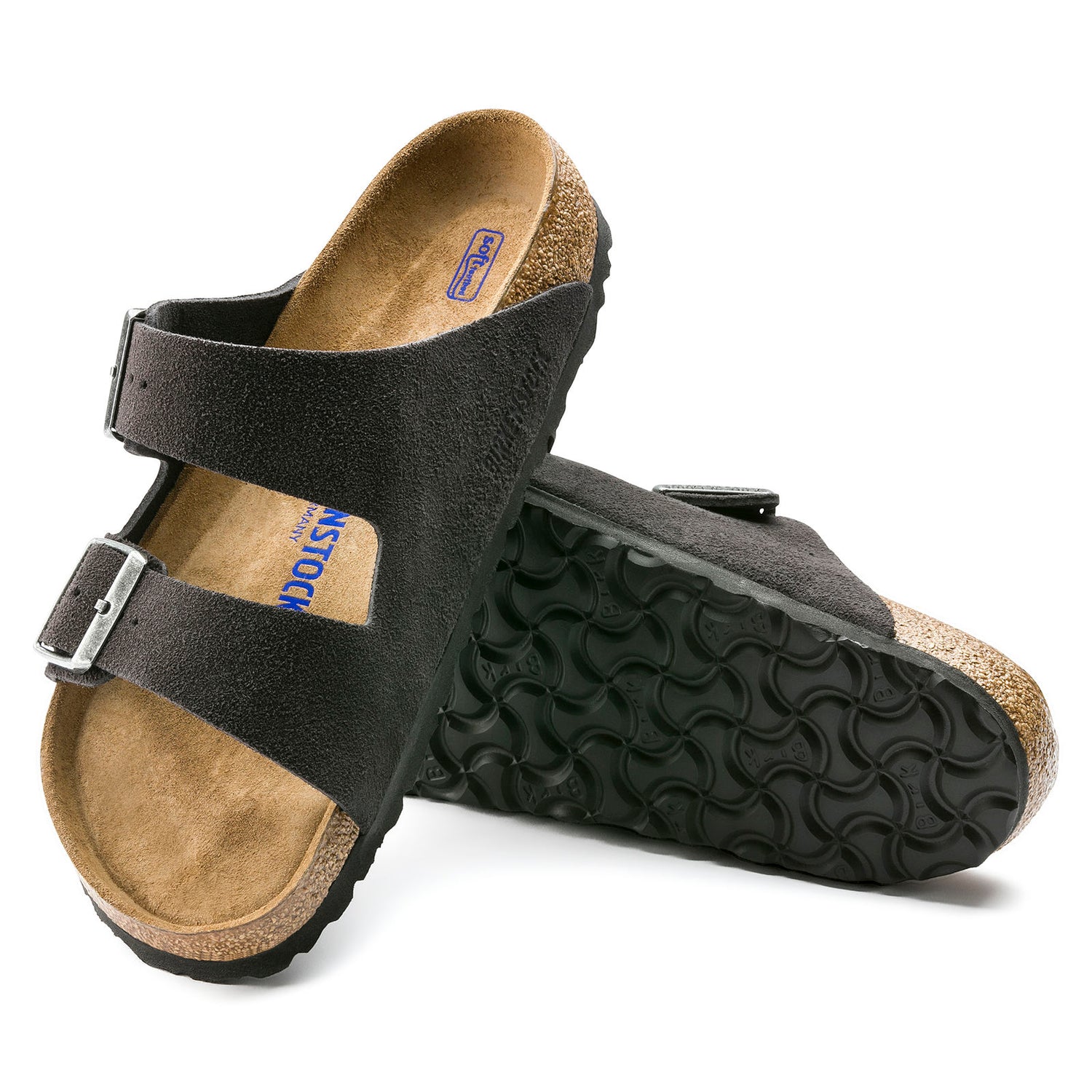 Birkenstock Arizona Soft Footbed Velvet Grey Suede