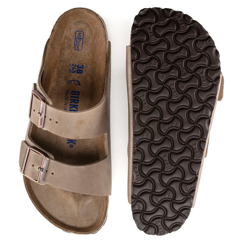 Birkenstock Arizona Soft Footbed Tobacco Oiled Leather Narrow