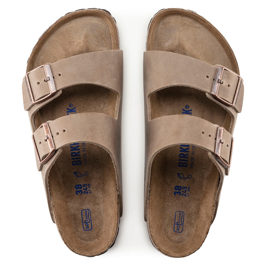 Birkenstock Arizona Soft Footbed Tobacco Oiled Leather Narrow