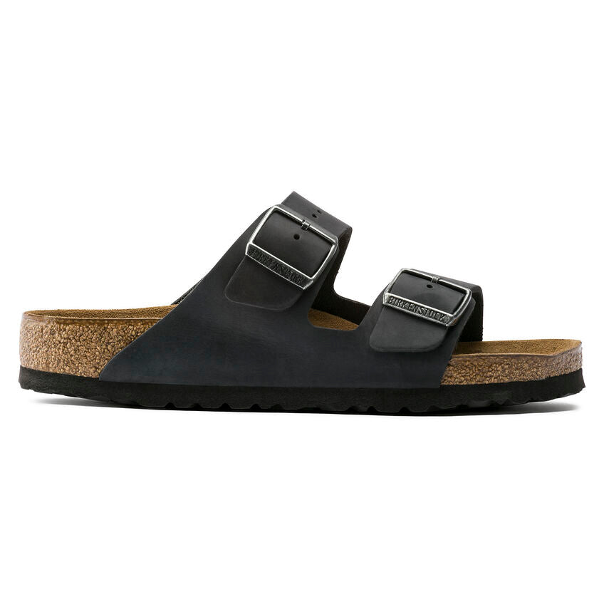 Birkenstock Arizona Soft Footbed Black Oiled Leather Narrow