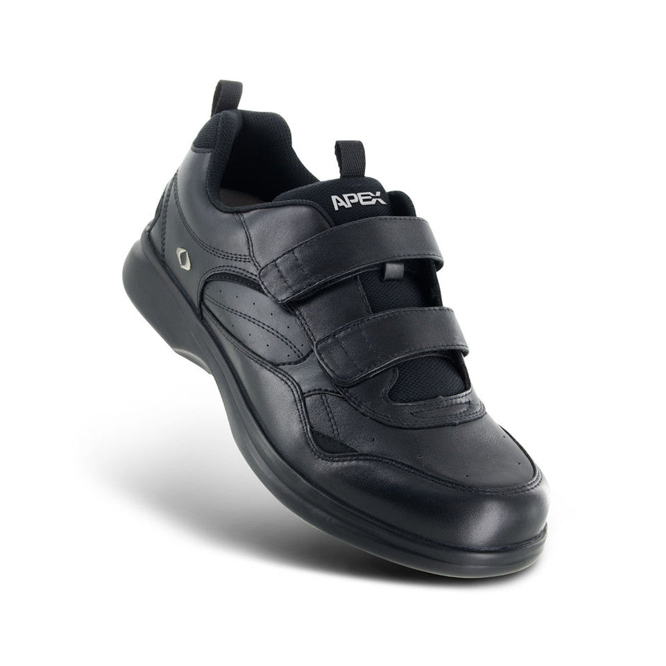 G8010M Men's Double Strap Active Walkers Active Shoe - Black