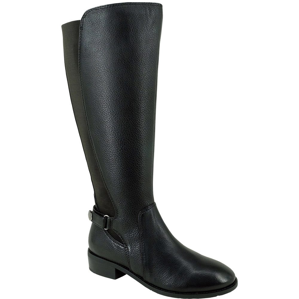 Nan Black Wide Calf Tall Boot