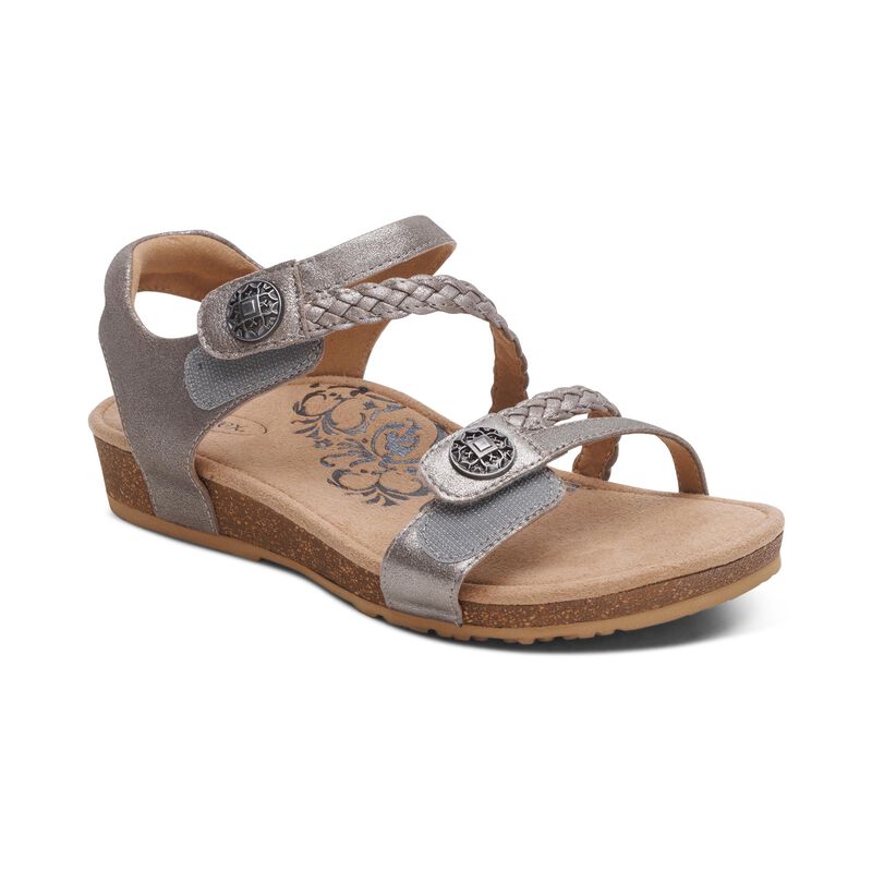Aetrex Jillian Brushed Silver