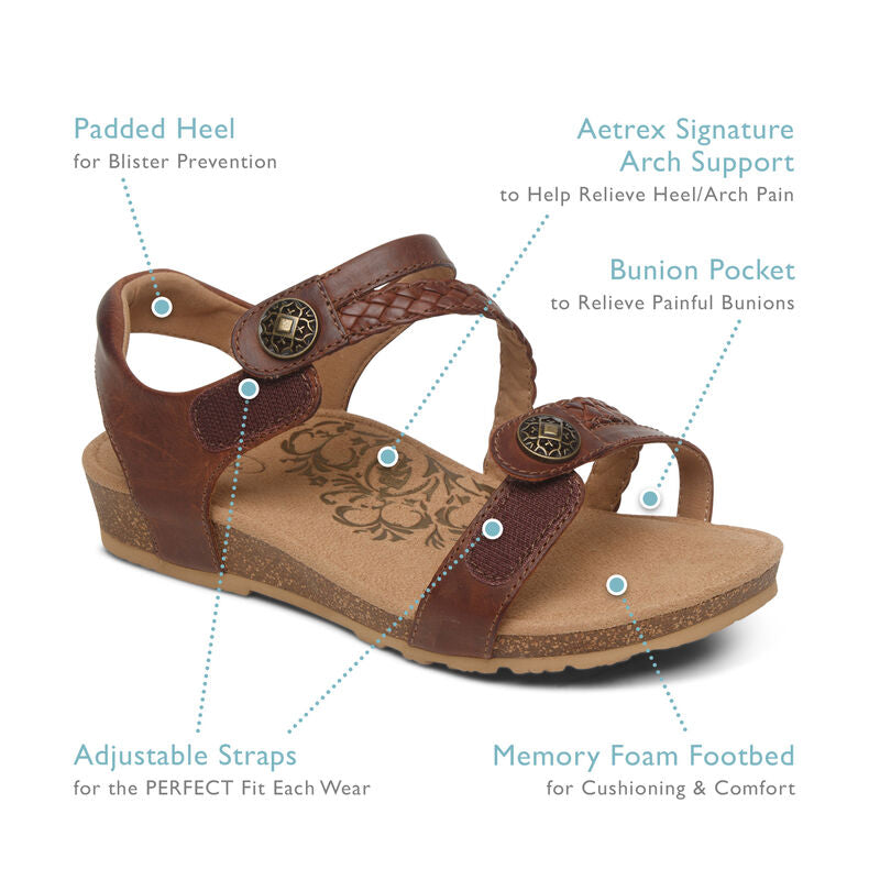 Aetrex Jillian Walnut