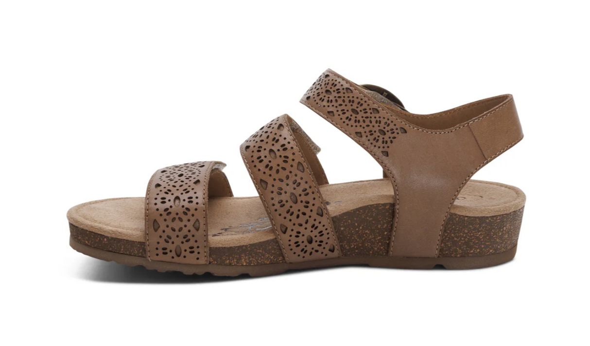 Aetrex Lilly Taupe Cut Out