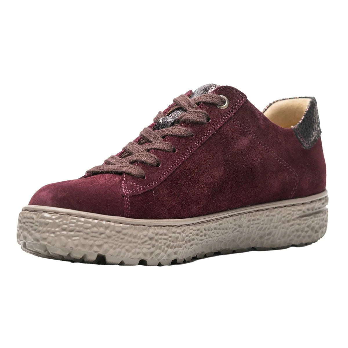 Hartjes Phil Aubergine/Eggplant Side Zip Oxford