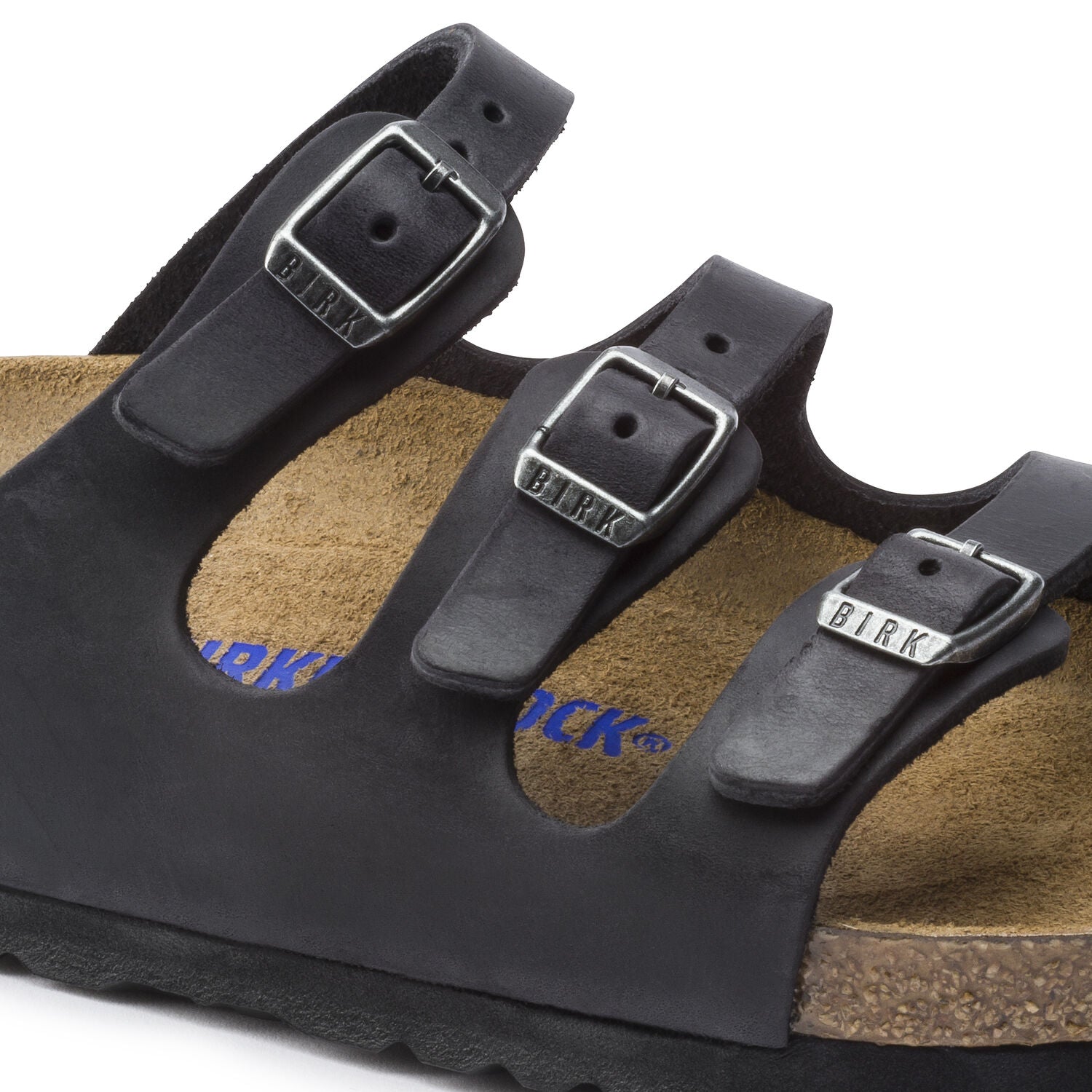 Birkenstock Florida Soft Footbed Black Oiled Leather