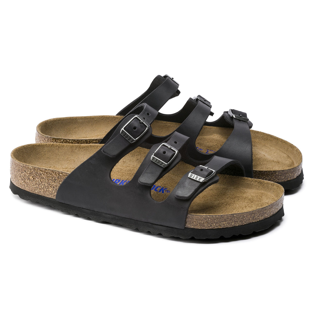 Birkenstock Florida Soft Footbed Black Oiled Leather