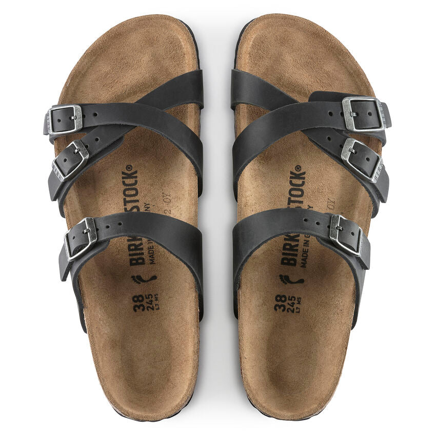 Birkenstock Franca Black Oiled Leather