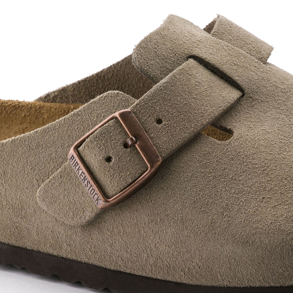 Boston Soft Footbed Taupe Suede Narrow