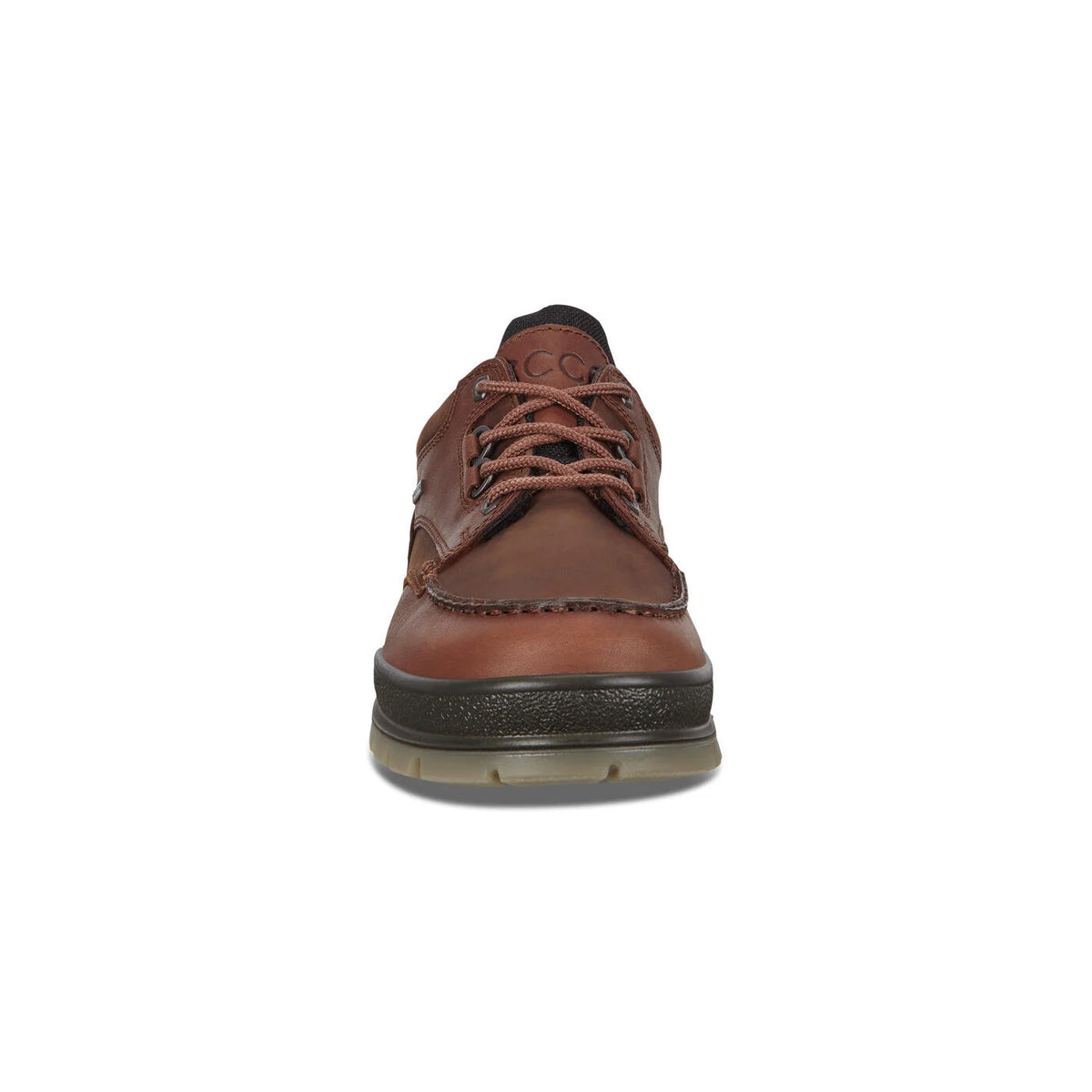 ECCO Men's Track 25 Moc-Toe Boat Shoe Bison/Cognac