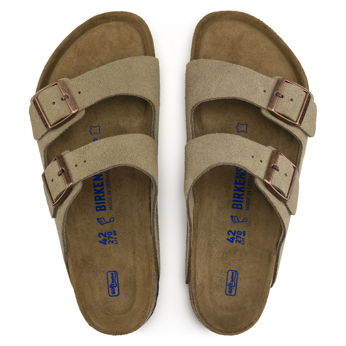 Birkenstock Arizona Soft Footbed Taupe Suede Narrow