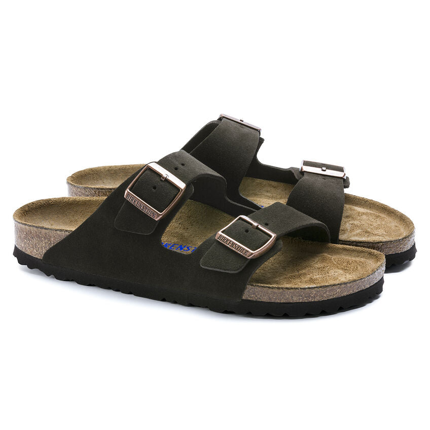 Birkenstock Arizona Soft Footbed Mocha Suede Narrow