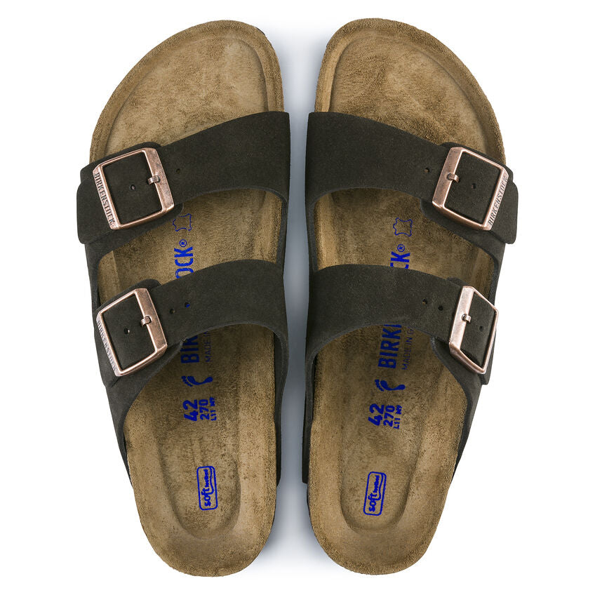 Birkenstock Arizona Soft Footbed Mocha Suede Narrow