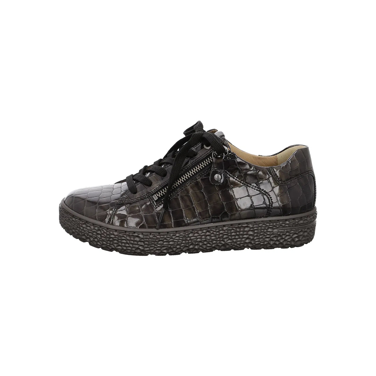 Hartjes Phil Stone Croc Side Zip Oxford