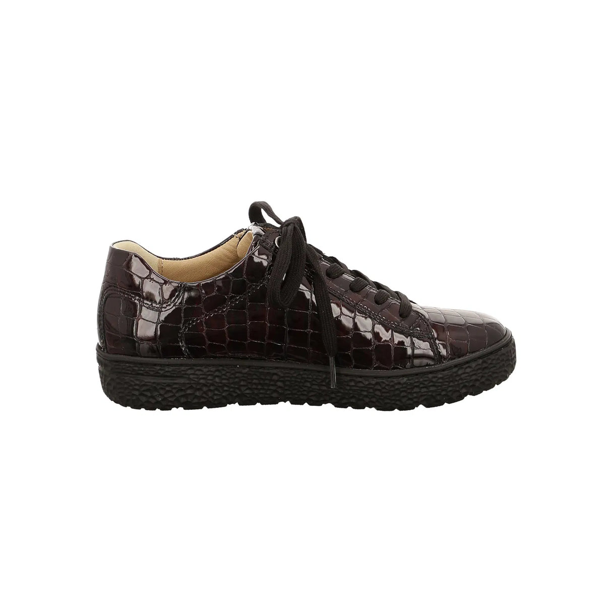 Hartjes Phil Bordeaux Croc Side Zip Oxford