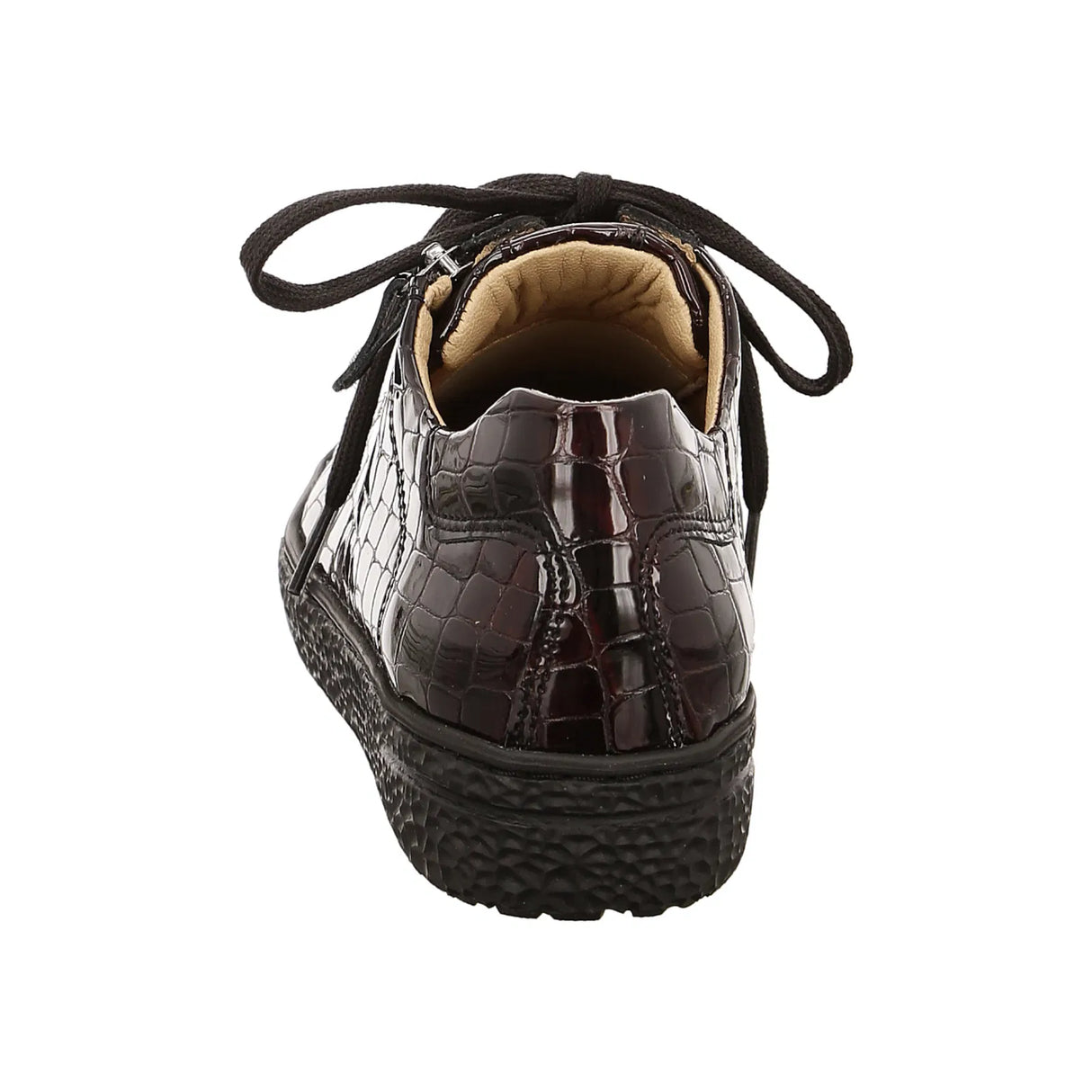 Hartjes Phil Bordeaux Croc Side Zip Oxford
