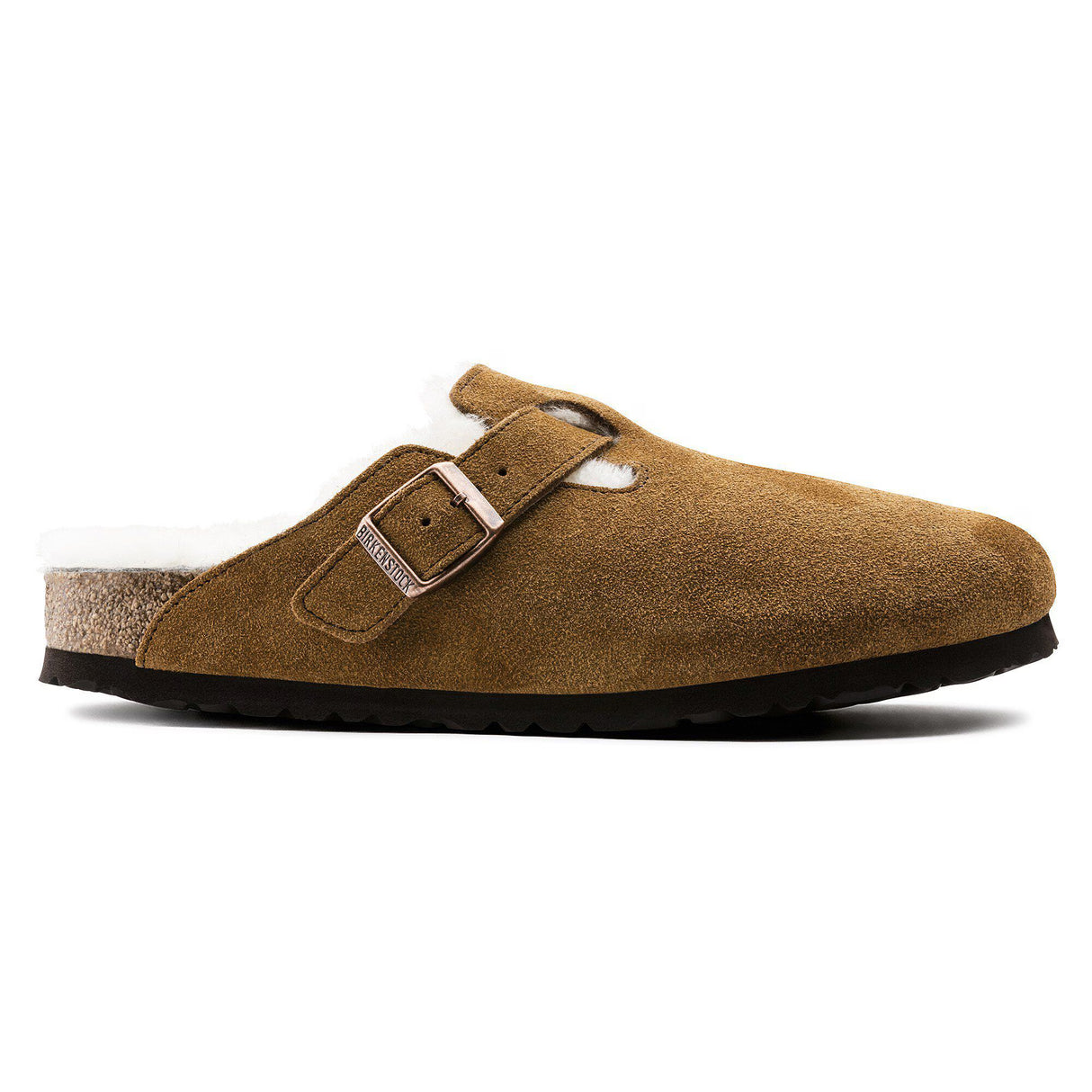 Birkenstock Boston Shearling Mink Suede