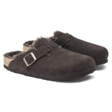 Birkenstock Boston Shearling Mocha Suede