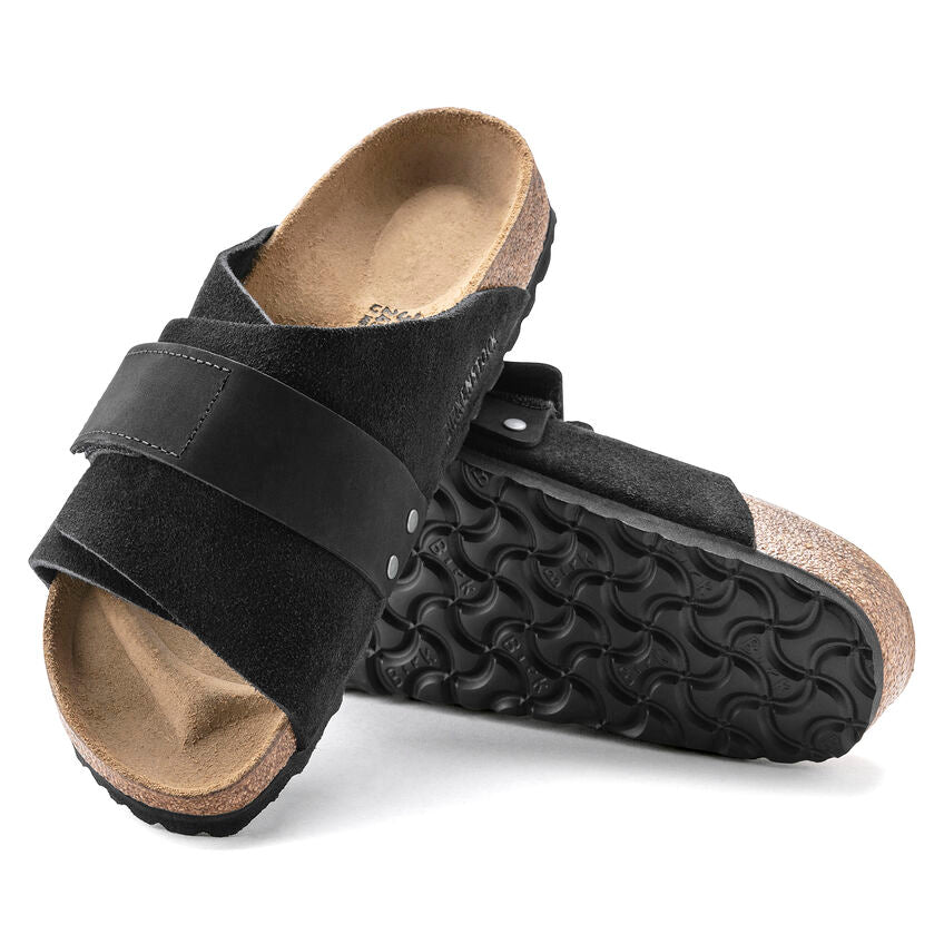Birkenstock キョウト　ブラック Birkenstock Kyoto Black Suede | MEN`S SHOES – Comfort Plus Shoes
