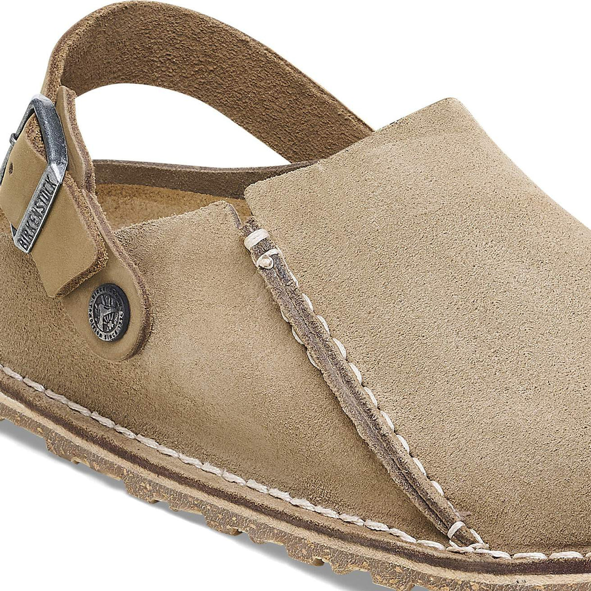 Birkenstock Lutry Gray Taupe Suede Narrow