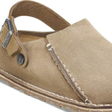 Birkenstock Lutry Gray Taupe Suede Narrow