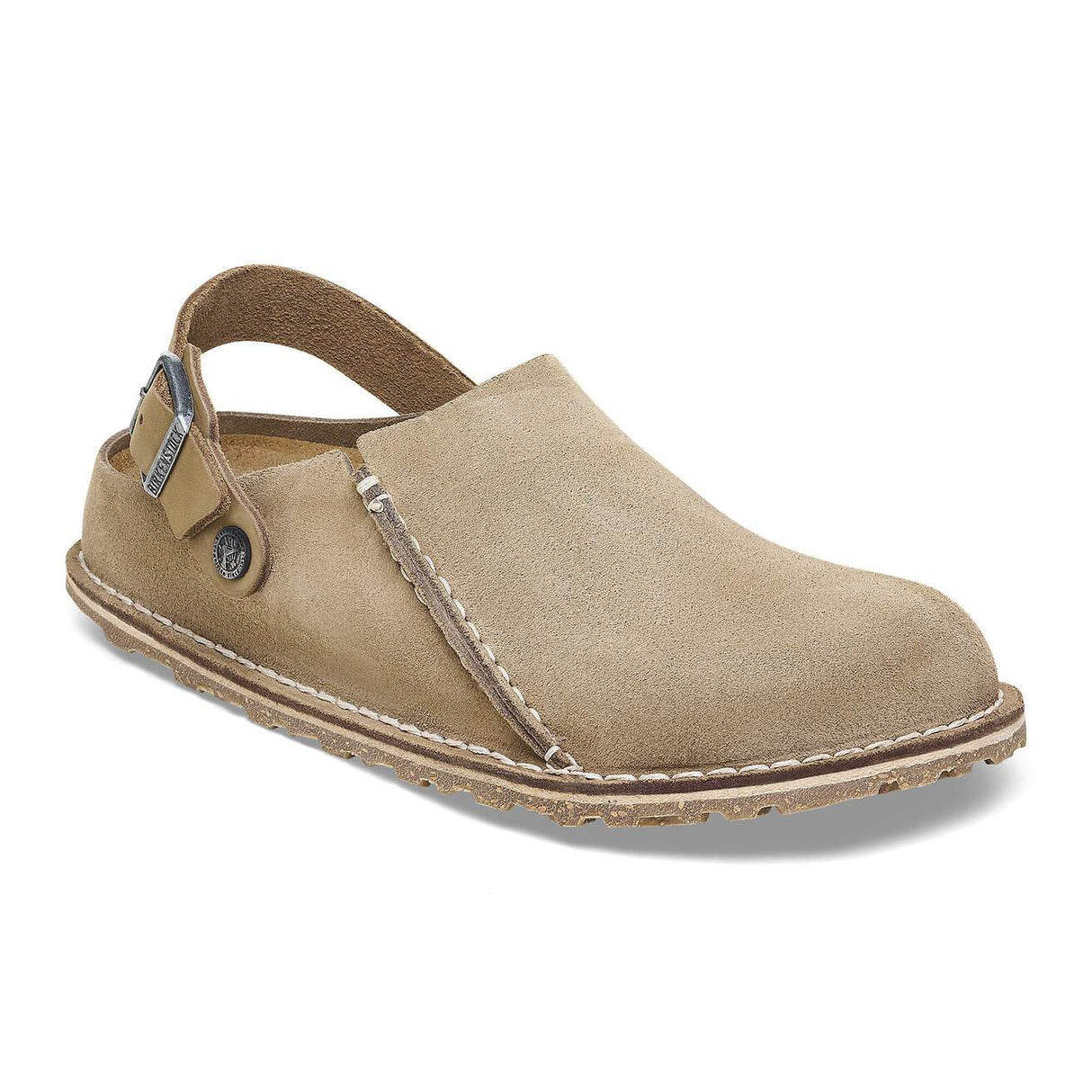 Birkenstock Lutry Gray Taupe Suede Narrow