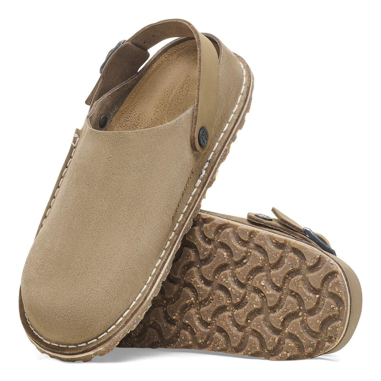 Birkenstock Lutry Gray Taupe Suede Narrow