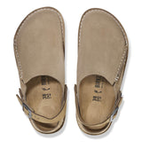 Birkenstock Lutry Gray Taupe Suede Narrow