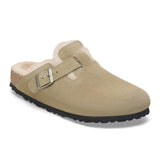 Birkenstock Boston Shearling Taupe Suede