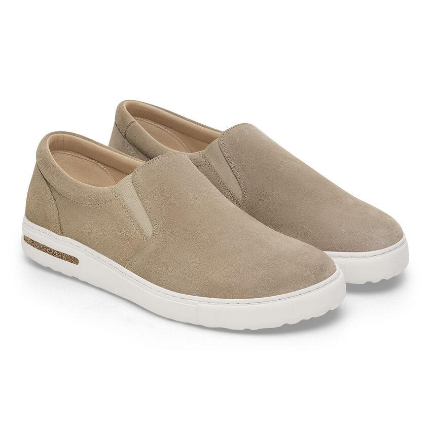 Oswego Taupe Suede Narrow